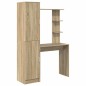 vidaXL Scrivania con spazio Rovere Sonoma Legno ingegnerizzato