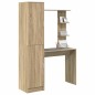 vidaXL Scrivania con spazio Rovere Sonoma Legno ingegnerizzato