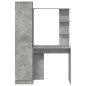 vidaXL Scrivania con Storage Grigio Cemento Legno Ingegnerizzato