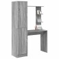 vidaXL Scrivania con stoccaggio Grigio Sonoma Legno ingegnerizzato vidaXL Scrivania con stoccaggio Grigio Sonoma Legno ingegnerizzato