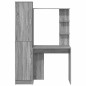 vidaXL Scrivania con stoccaggio Grigio Sonoma Legno ingegnerizzato vidaXL Scrivania con stoccaggio Grigio Sonoma Legno ingegnerizzato