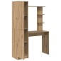 vidaXL Scrivania con archiviazione Rovere Artigianale Legno Ingegnerizzato