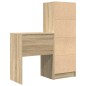 vidaXL Scrivania con spazio di stoccaggio in rovere Sonoma e legno ingegnerizzato vidaXL Scrivania con spazio di stoccaggio in rovere Sonoma e legno ingegnerizzato