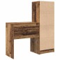 vidaXL Scrivania con spazio di archiviazione Legno Vecchio Legno ingegnerizzato