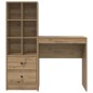 vidaXL Scrivania con Storage Rovere Artigianale Legno Ingengerizzato