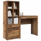 vidaXL Scrivania con stoccaggio Legno riciclato Legno ingegnerizzato