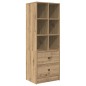 vidaXL Scrivania con spazio di archiviazione Rovere artigianale Legno ingegnerizzato vidaXL Scrivania con spazio di archiviazione Rovere artigianale Legno ingegnerizzato