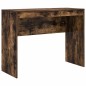 vidaXL Scrivania con spazio di archiviazione Rovere fumé Legno ingegnerizzato