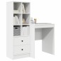 vidaXL Scrivania con Storage Bianca in Legno Ingegnerizzato