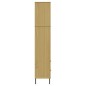 Libreria con 2 Cassetti Marrone 60x35x180cm Legno Massello OSLO Libreria con 2 Cassetti Marrone 60x35x180cm Legno Massello OSLO