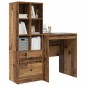 vidaXL Scrivania con Storage Legno Vecchio Legno Ingegnerizzato