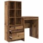 vidaXL Scrivania con Storage Legno Vecchio Legno Ingegnerizzato