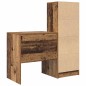 vidaXL Scrivania con spazio di archiviazione Legno Vecchio Legno ingegnerizzato
