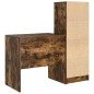Scrivania con Storage vidaXL Rovere Affumicato Legno Ingegnerizzato