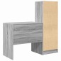 Scrivania vidaXL con Archiviazione Grigio Sonoma Legno ingegnerizzato