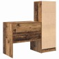 Scrivania vidaXL con spazio in legno vecchio ingegnerizzato