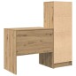 Scrivania vidaXL con Ripostiglio Rovere Artigianale Legno Ingegnerizzato