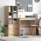 vidaXL Scrivania con archiviazione Rovere Sonoma Legno ingegnerizzato