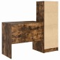 vidaXL Scrivania con archiviazione in rovere affumicato, legno ingegnerizzato