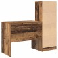 vidaXL Scrivania con Storage Legno Antico Legno Ingegnerizzato vidaXL Scrivania con Storage Legno Antico Legno Ingegnerizzato