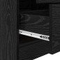 vidaXL Scrivania con Spazio di Archiviazione in Quercia Nera Legno Ingegnerizzato