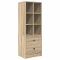 vidaXL Scrivania con Spazio di Archiviazione Rovere Sonoma Legno Ingegnerizzato