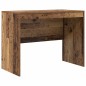 vidaXL Scrivania con spazio di archiviazione Legno vecchio Legno ingegnerizzato