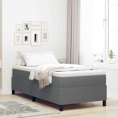 vidaXL Letto a Rete Grigio Chiaro 80x200 cm Tessuto a Coste