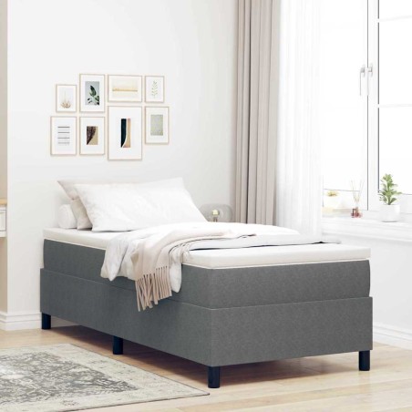 vidaXL Letto a Rete Grigio Chiaro 80x200 cm Tessuto a Coste