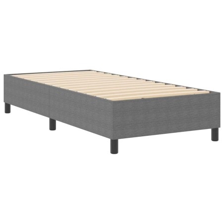 vidaXL Letto a Rete Grigio Chiaro 80x200 cm Tessuto a Coste