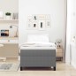 vidaXL Letto a Rete Grigio Chiaro 80x200 cm Tessuto a Coste vidaXL Letto a Rete Grigio Chiaro 80x200 cm Tessuto a Coste