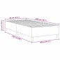vidaXL Letto a Rete Grigio Chiaro 80x200 cm Tessuto a Coste vidaXL Letto a Rete Grigio Chiaro 80x200 cm Tessuto a Coste