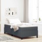 vidaXL Letto Box Spring Grigio Scuro 80x200 cm in Tessuto Corduroy