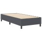 vidaXL Letto Box Spring Grigio Scuro 80x200 cm in Tessuto Corduroy