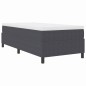 vidaXL Letto Box Spring Grigio Scuro 80x200 cm in Tessuto Corduroy