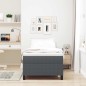 vidaXL Letto Box Spring Grigio Scuro 80x200 cm in Tessuto Corduroy