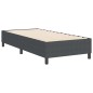 vidaXL Letto Box Spring Grigio Scuro 80x200 cm in Tessuto Corduroy