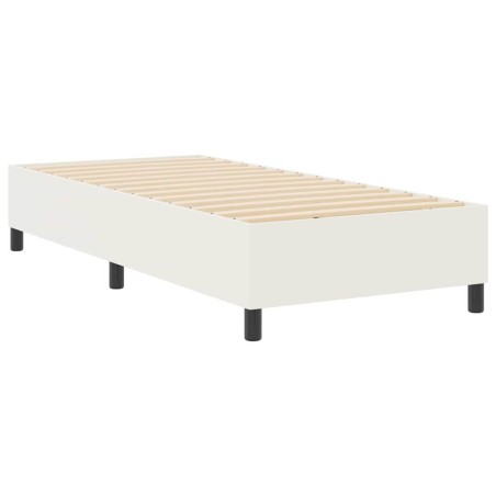 vidaXL Letto con Rete a Molla Crema 80x200 cm Tessuto Corduroy