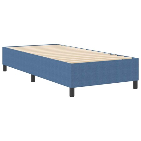 vidaXL Letto con Rete a Molle Blu 80x200 cm in Tessuto Velluto a Coste
