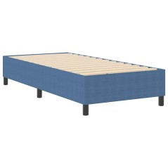 vidaXL Letto a Box Blu Singolo in Tessuto Corduroy