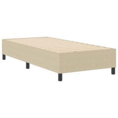 vidaXL Letto Box Spring Verde Chiaro Grigio Singolo Tessuto in Corduroy