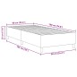vidaXL Letto Box Spring Verde Chiaro Grigio Singolo Tessuto in Corduroy vidaXL Letto Box Spring Verde Chiaro Grigio Singolo Tessuto in Corduroy