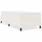 vidaXL Rete a Molle Letto Crema 90x200 cm Tessuto in Velluto a Righe