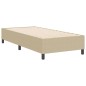 vidaXL Letto a Box Verde Chiaro Grigio 100x200 cm Tessuto a Velluto