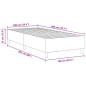 vidaXL Letto a Box Verde Chiaro Grigio 100x200 cm Tessuto a Velluto