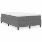 Letto Box Spring vidaXL Grigio Chiaro Matrimoniale Piccolo Tessuto Vellutato