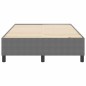 Letto Box Spring vidaXL Grigio Chiaro Matrimoniale Piccolo Tessuto Vellutato