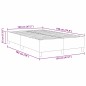 Letto Box Spring vidaXL Grigio Chiaro Matrimoniale Piccolo Tessuto Vellutato
