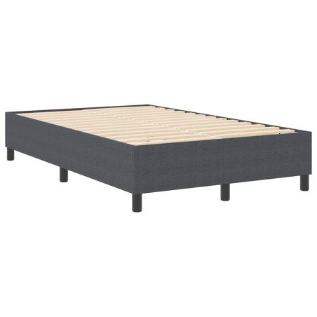 vidaXL Letto a Molle Box Grigio Scuro Piccolo Doppio Tessuto Corduroy