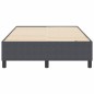 vidaXL Letto a Molle Box Grigio Scuro Piccolo Doppio Tessuto Corduroy